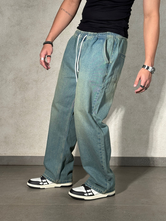 Flex Baggy Denim Joggers