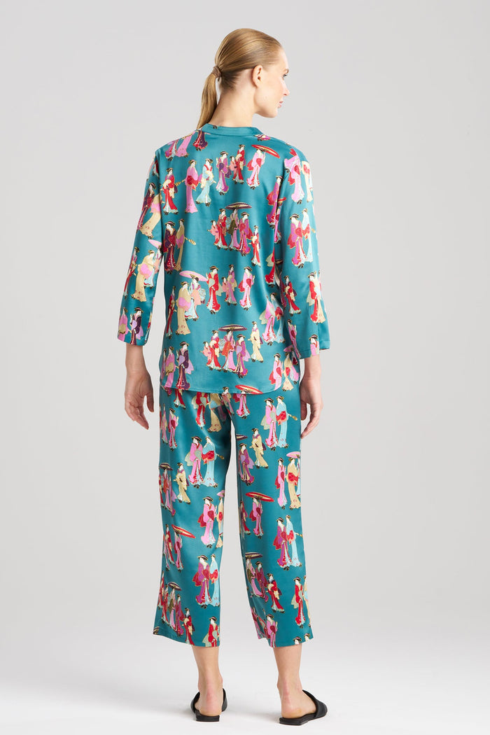 Geisha-Printed Satin PJ