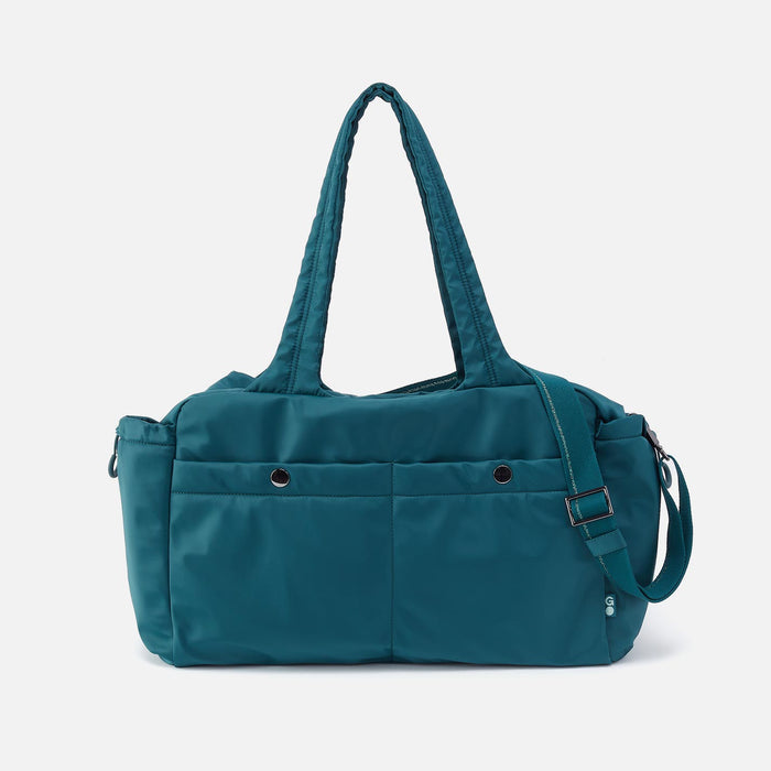 GET AWAY Duffle in CaRefiber recycled nylon - Teal