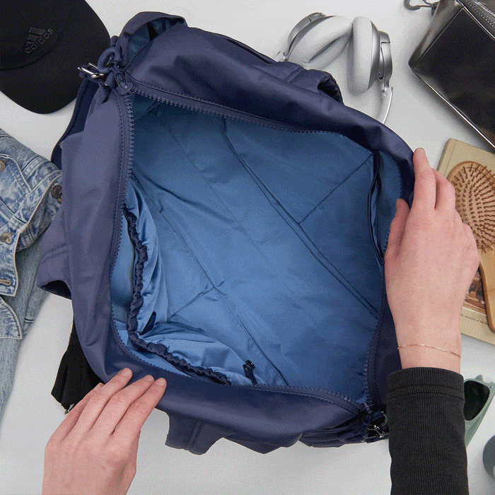 GET AWAY Duffle in caRefiber recycled nylon - Ocean