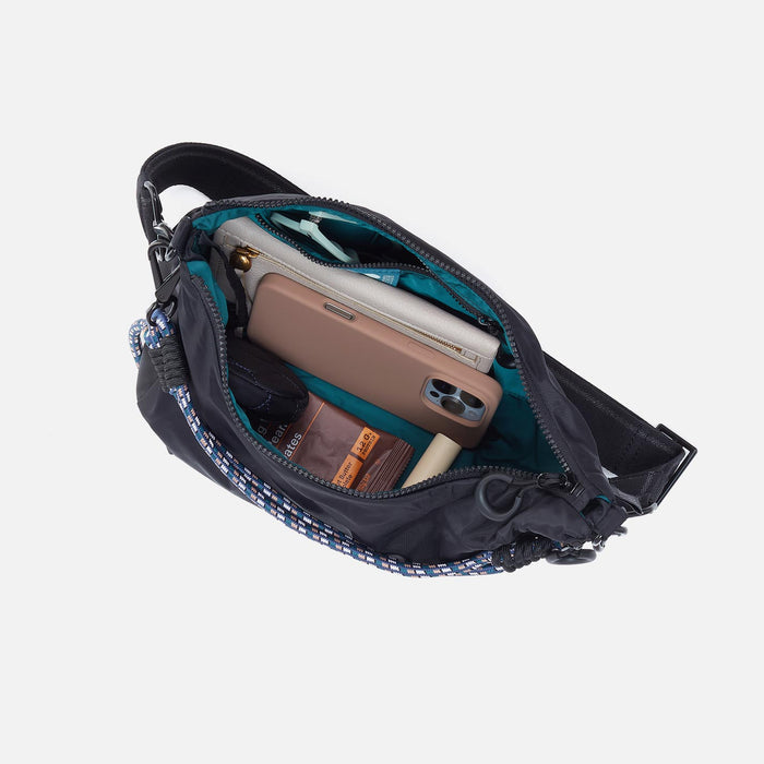 GO FOR IT Sling Crossbody in CaRefiber recycled nylon - Teal