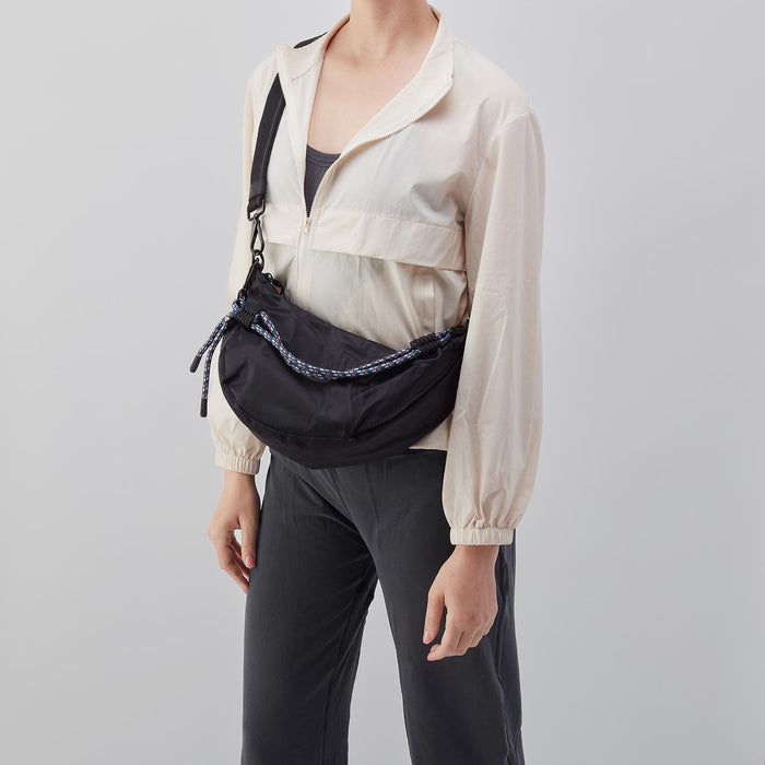 GO FOR IT Sling Crossbody in CaRefiber recycled nylon - Teal