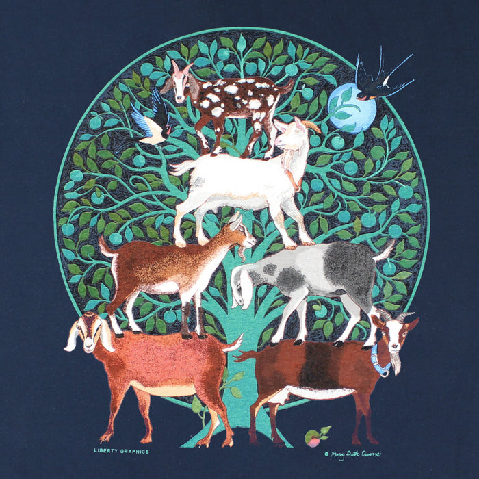 Goat Tree Youth Navy T-shirt