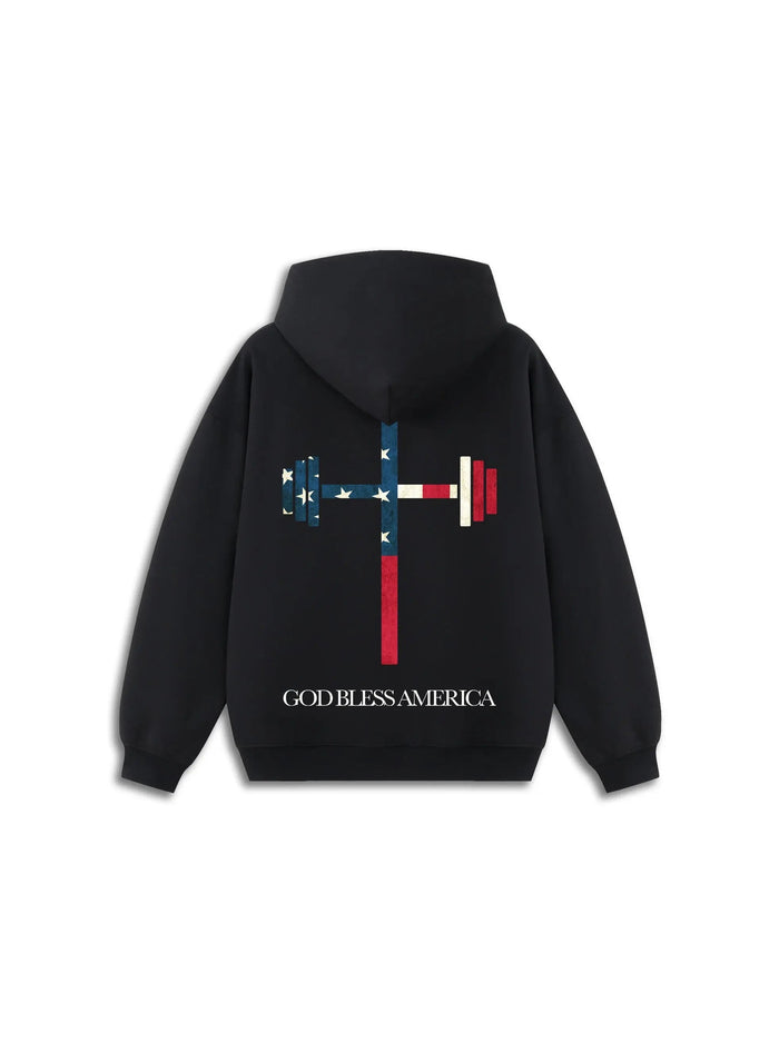 God Bless America Hoodie HolStrength