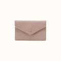 Goldie Card Case in Pebbled Leather - Warm Adobe- FOL