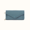 Goldie Large Wallet in Pebbled Leather - Agave Leaf- FOL