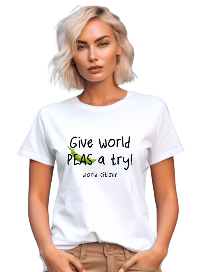 Graphic T-Shirts - Give World Peas a Chance