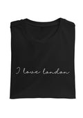 I love london folded black t-shirt