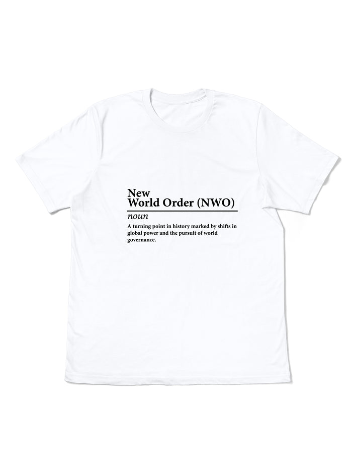 New World Order Flat Front T-Shirt