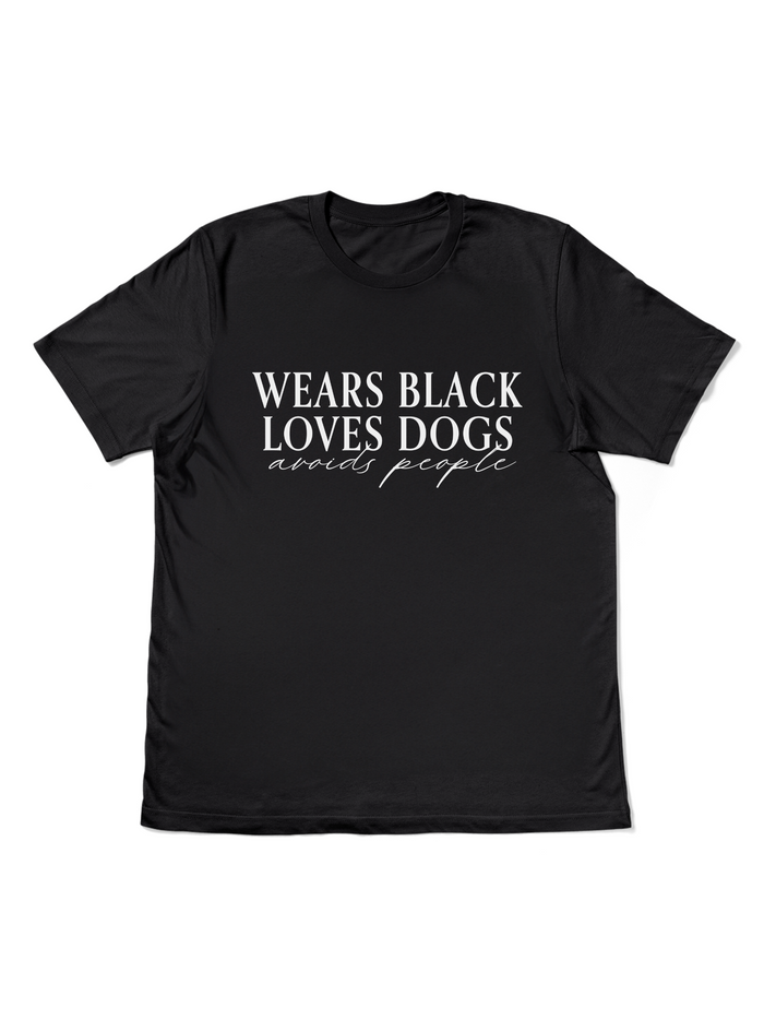 Graphic T-Shirts - Wears Black Loves Dogs