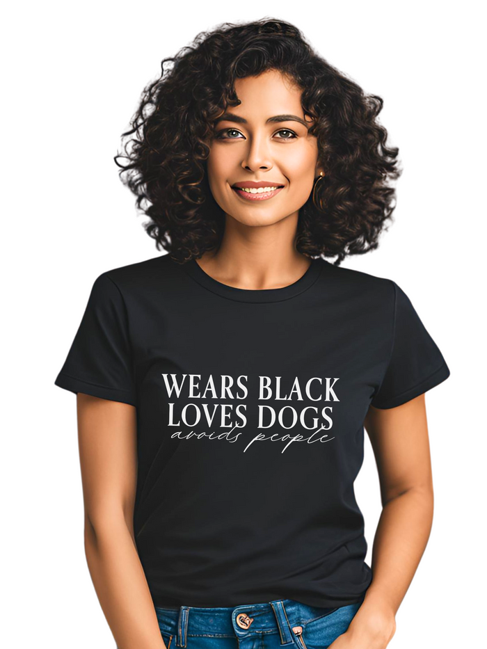 Graphic T-Shirts - Wears Black Loves Dogs