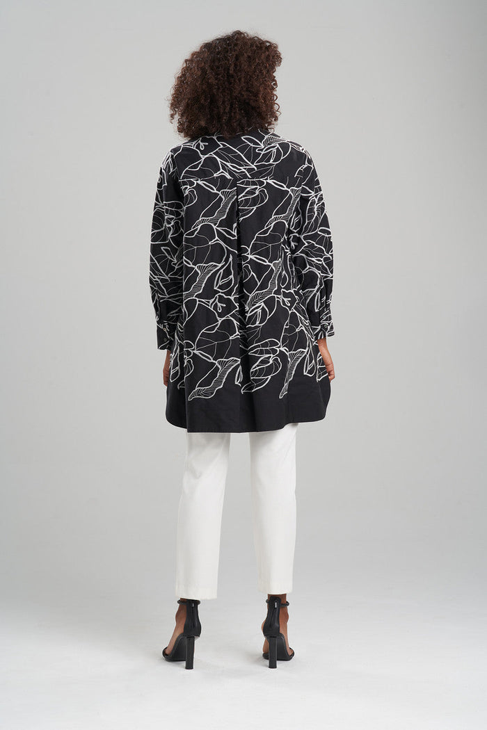 Hana Cotton Poplin Embroidered Shirt