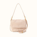 Harley Convertible Shoulder In Pebbled Leather - Stonewash- FOL