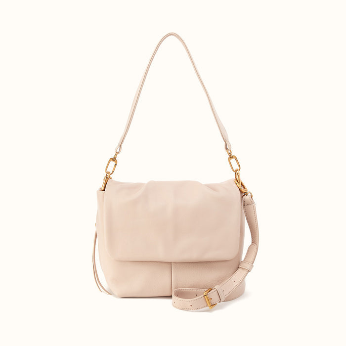 Harley Convertible Shoulder In Pebbled Leather - Stonewash- FOL