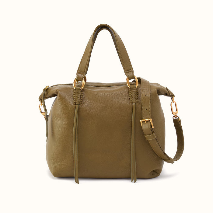 Harley Satchel in Pebbled Leather - Sunlit Sage- FOL