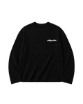 HASHWAY ARCHIVES EMBROIDERED WAFFLE T-SHIRT - BLACK