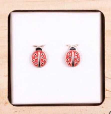 Heart and Soul  Pierced Earings.   Kids Stud earings