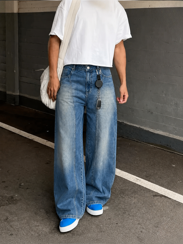 Heavy Collapse Edge Japan Baggy Jeans
