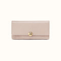 Hutton Large Wallet In Aniline Gloss Leather - Stone Gloss- FOL