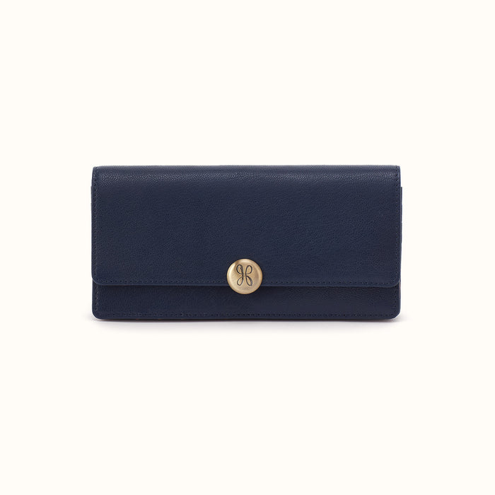 Hutton Large Wallet In Micrograin Leather