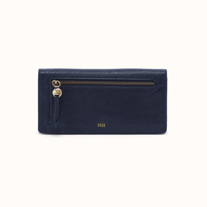 Hutton Large Wallet In Micrograin Leather
