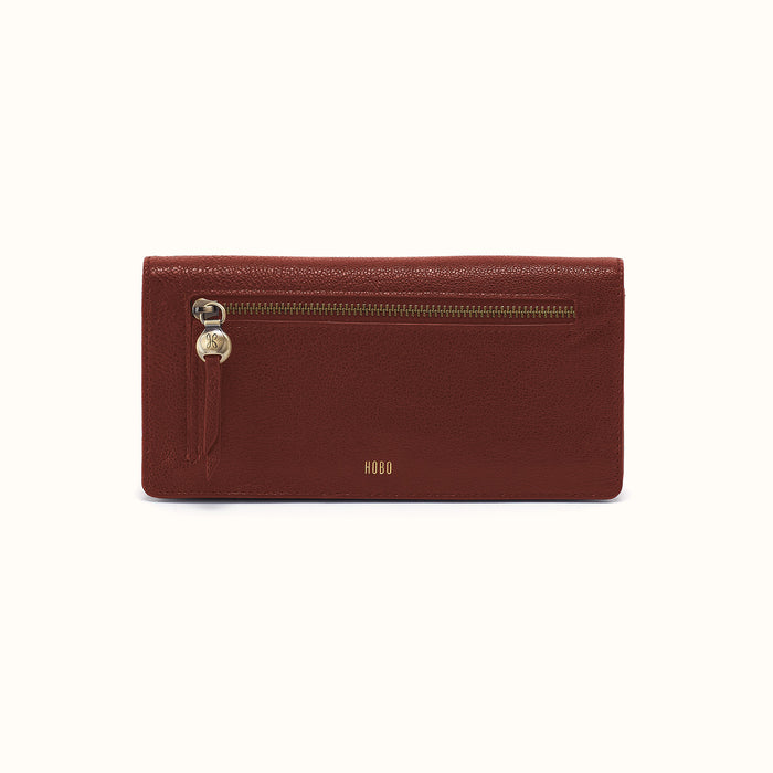 Hutton Large Wallet In Micrograin Leather