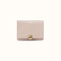 Hutton Small Wallet In Aniline Gloss Leather - Stone Gloss- FOL