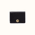 Hutton Small Wallet In Micrograin Leather - Black
