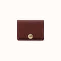 Hutton Small Wallet in Micrograin Leather - Brown Bear- FOL