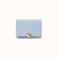 Hutton Small Wallet In Micrograin Leather - Dusted Sky- FOL