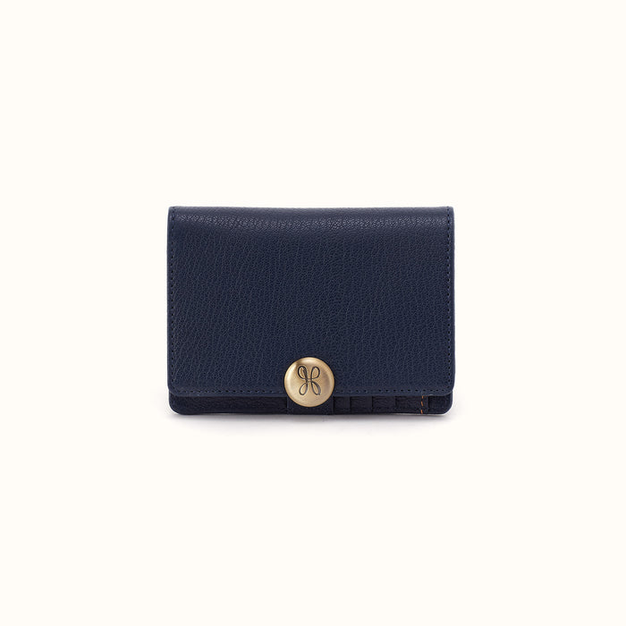 Hutton Small Wallet In Micrograin Leather