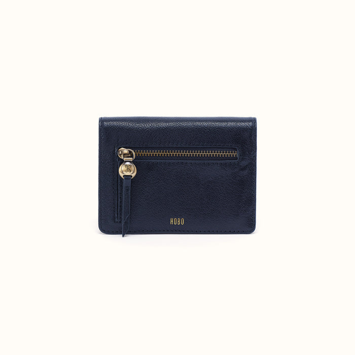 Hutton Small Wallet In Micrograin Leather