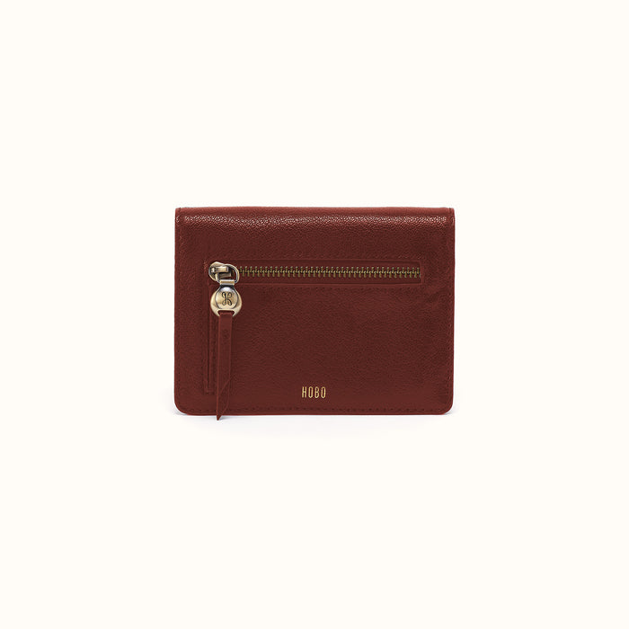 Hutton Small Wallet In Micrograin Leather