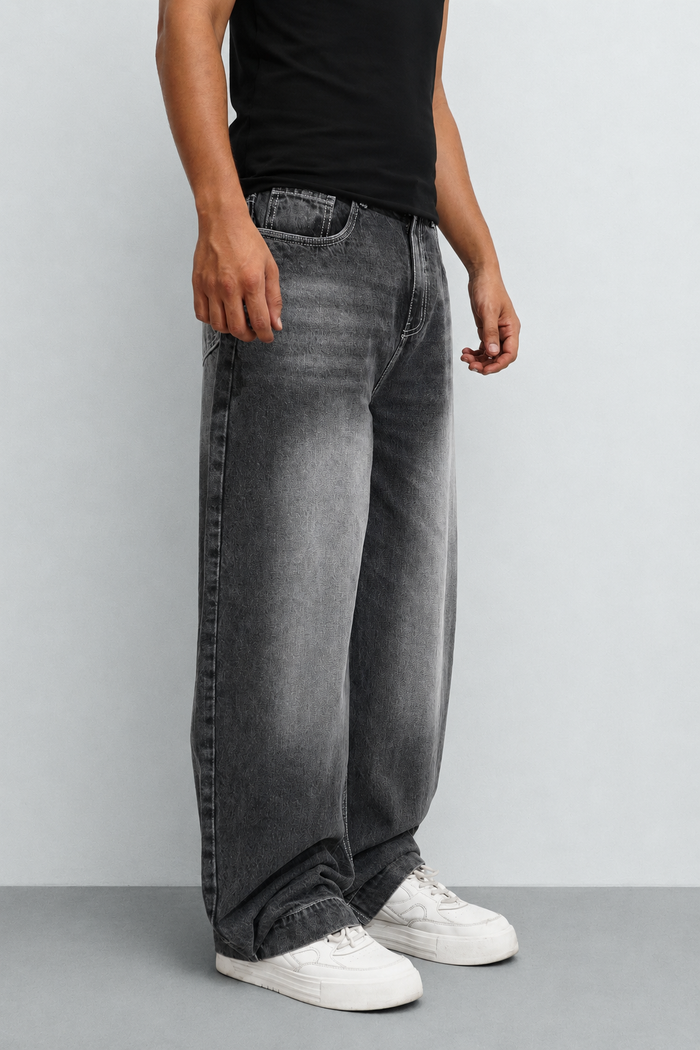 Iron Grey Japan Baggy Jeans