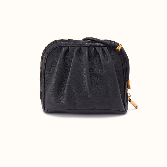 Isabelle Crossbody In Pebbled Leather - Black