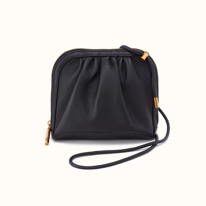 Isabelle Crossbody In Pebbled Leather - Black