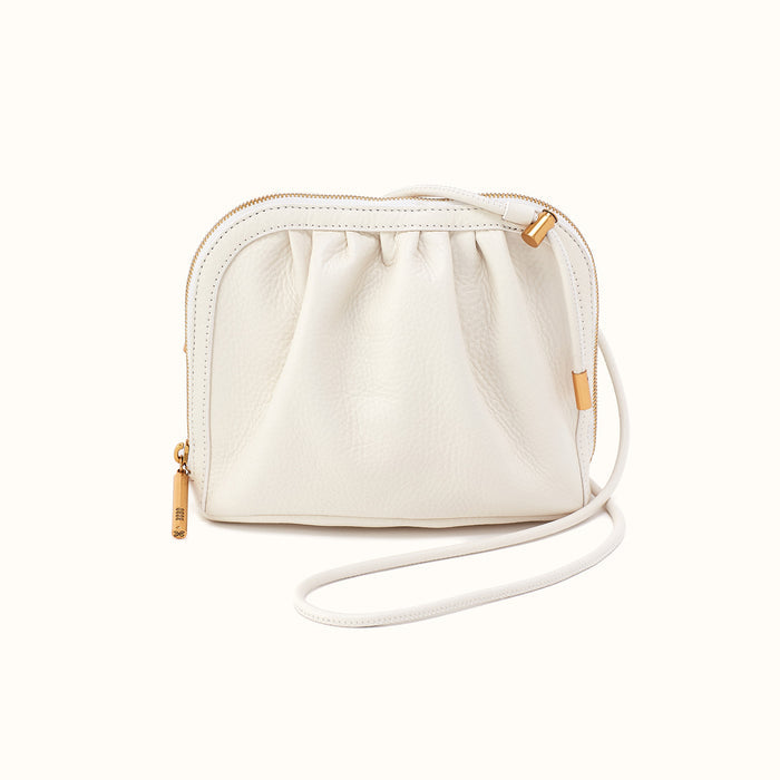 Isabelle Crossbody in Pebbled Leather - Coastal Cloud- FOL