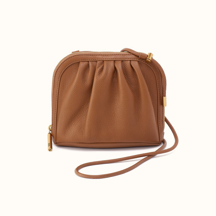 Isabelle Crossbody In Pebbled Leather - Timber Brown