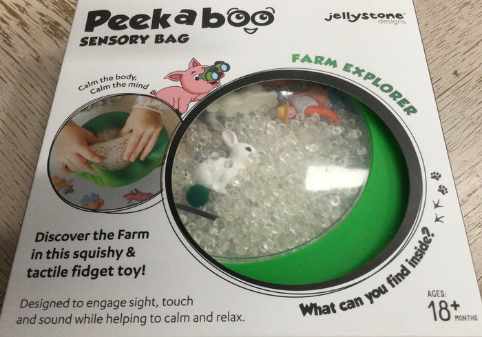 Jellystone.  Peek a boo -Sensory Bag