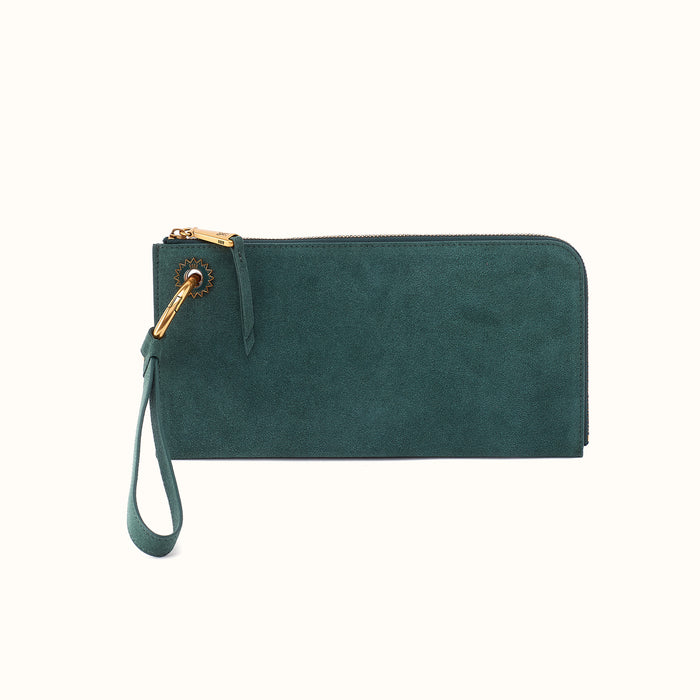 Jett Wristlet In Suede Leather