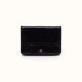 Jill Bifold Wallet In Polished Leather - Black