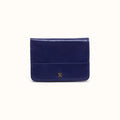 Jill Bifold Wallet in Polished Leather - Winter Violet- FOL