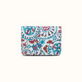 Jill Bifold Wallet in Printed Leather - Batik Blooms- FOL
