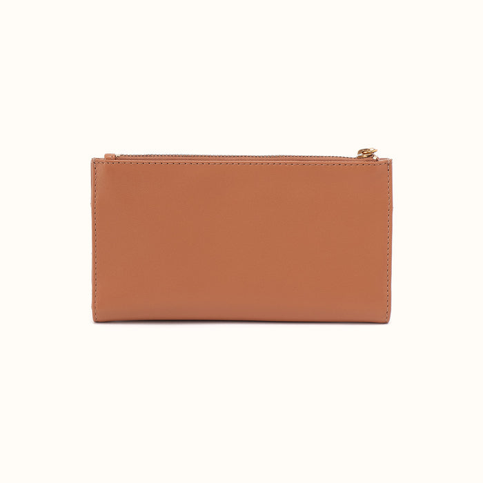 Jill Large Bifold Wallet in Sun-Perf Leather - Canyon Petal