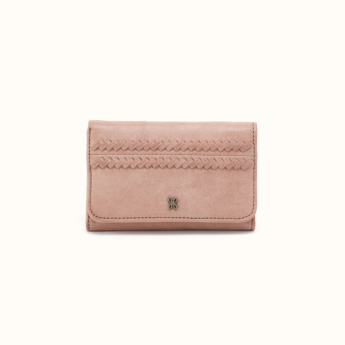 Jill Trifold Wallet in Buffed Leather - Hazel- FOL