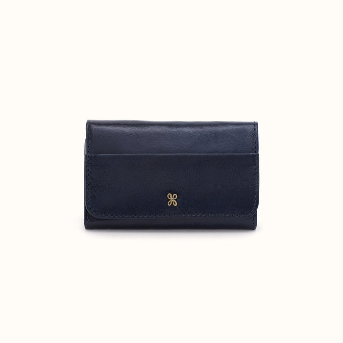 Jill Trifold Wallet In Polished Leather