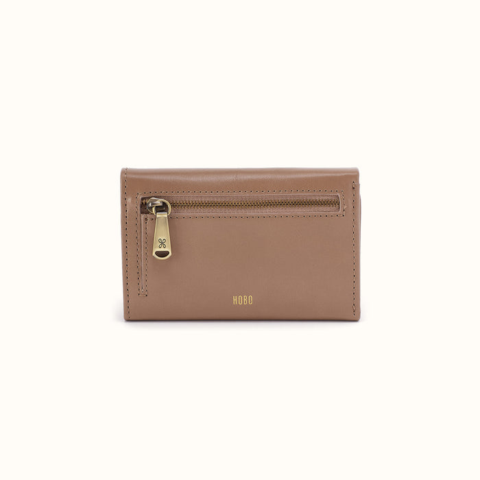 Jill Trifold Wallet In Polished Leather