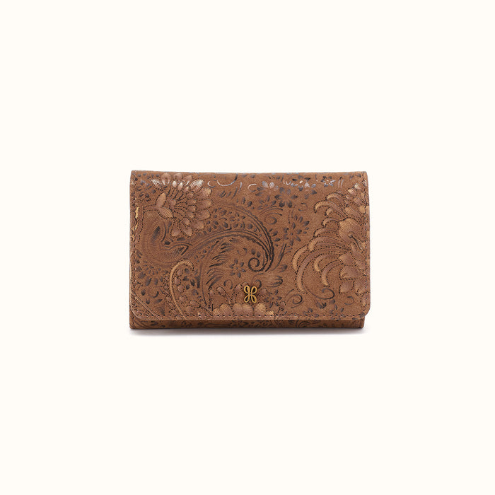 Jill Trifold Wallet In Printed Leather