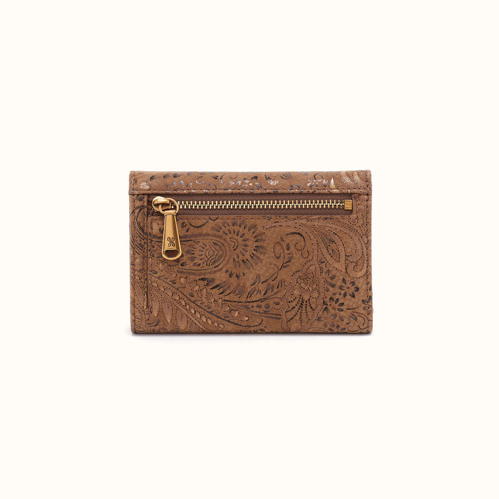 Jill Trifold Wallet In Printed Leather