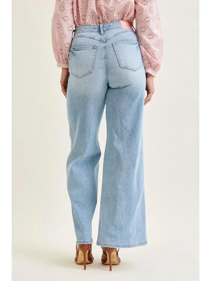 Judy Blue High Waist T.C. Retro Wide w/ Curve Coin Pkt Jeans